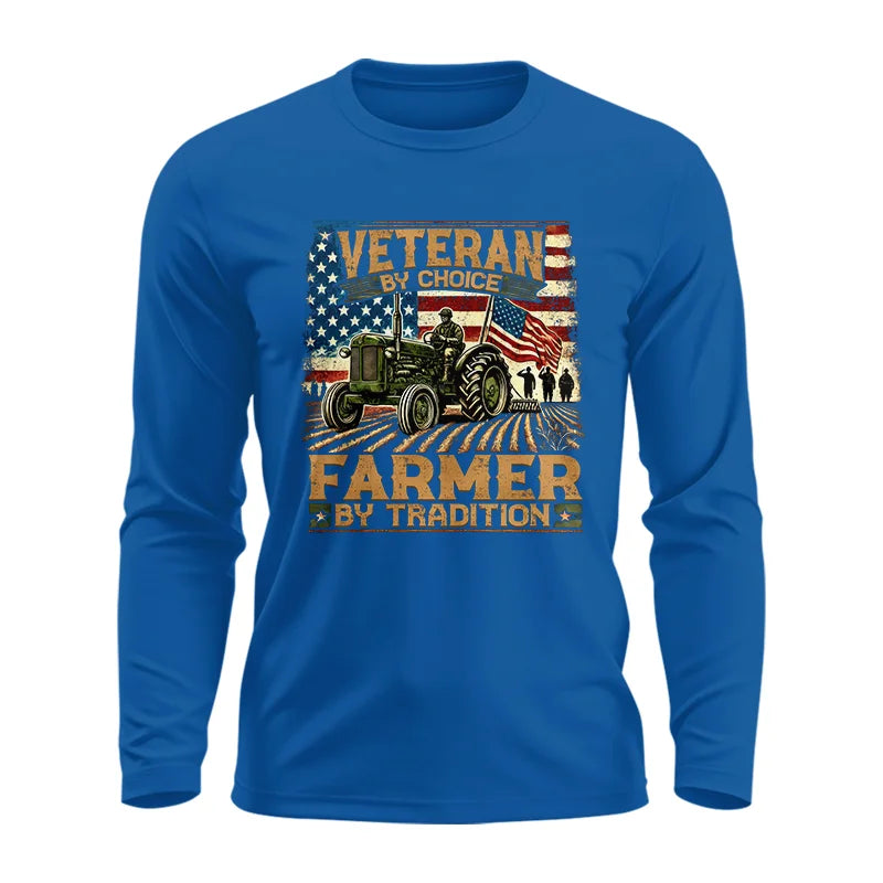 Image of Veteran Farmer Veteran By Choice_Farmer By Tradition - Unisex Ultra Cotton Long Sleeve Tee