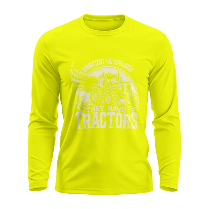 Image of Farmers Don’t Need Superheroes They Have Tractors - Unisex Ultra Cotton Long Sleeve Tee