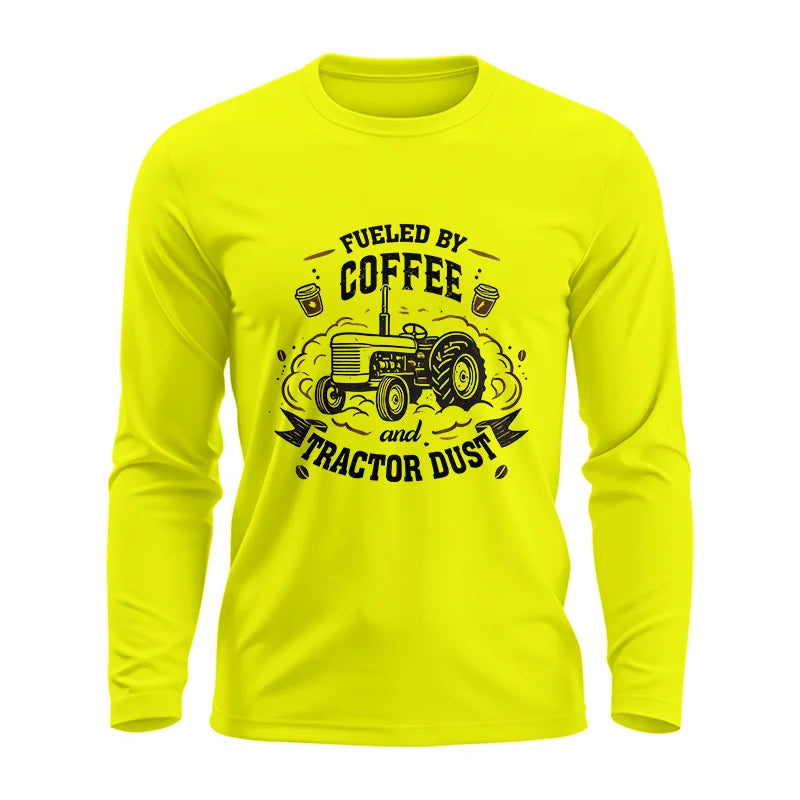 Image of Fueled By Coffee And Tractor Dust - Unisex Ultra Cotton Long Sleeve Tee