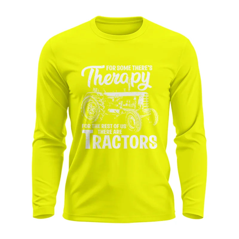 Funny Farmer Therapy Vintage Tractor Lover - Unisex Ultra Cotton Long Sleeve Tee