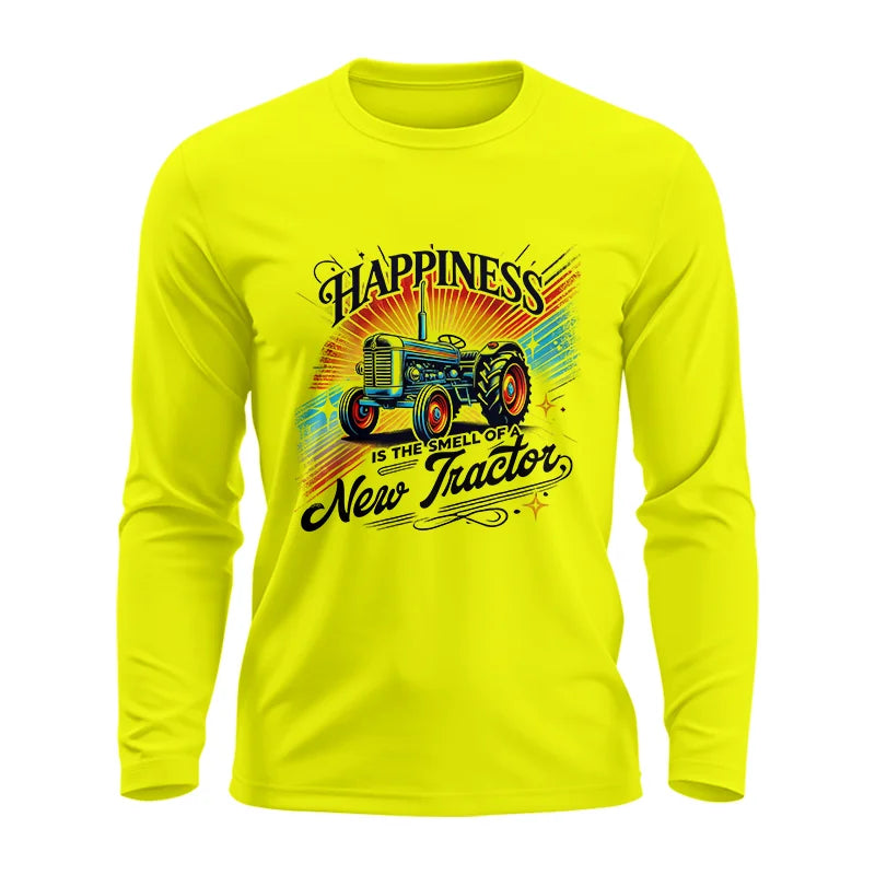 Image of Happiness Is The Smell Of A New Tractor - Unisex Ultra Cotton Long Sleeve Tee