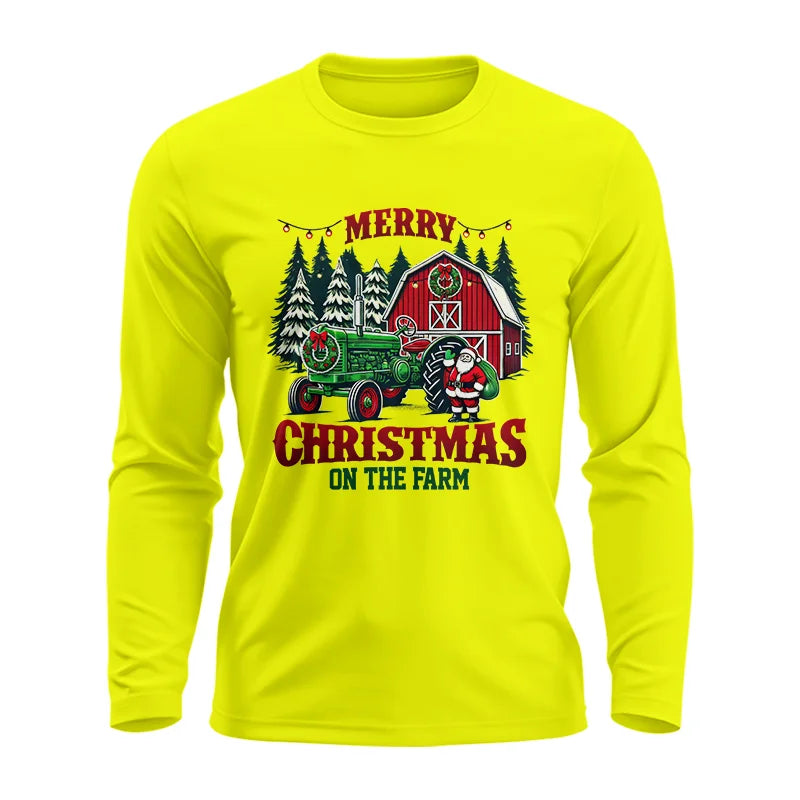 Merry Christmas On The Farm 3 - Unisex Ultra Cotton Long Sleeve Tee