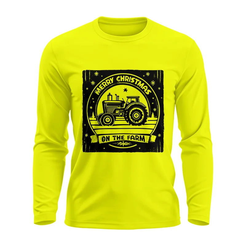 Image of Merry Chritmas On The Farm 5 - Unisex Ultra Cotton Long Sleeve Tee