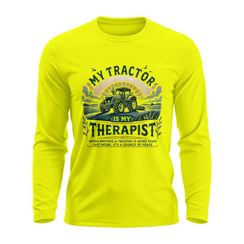 Image of My Tractor Is My Therapist - Unisex Ultra Cotton Long Sleeve Tee