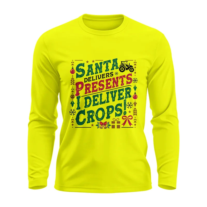 Image of Santa Deliver Present I Deliver Crops! - Unisex Ultra Cotton Long Sleeve Tee