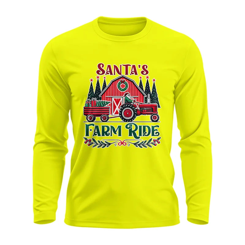 Image of Santa's Farm Ride 1 - Unisex Ultra Cotton Long Sleeve Tee