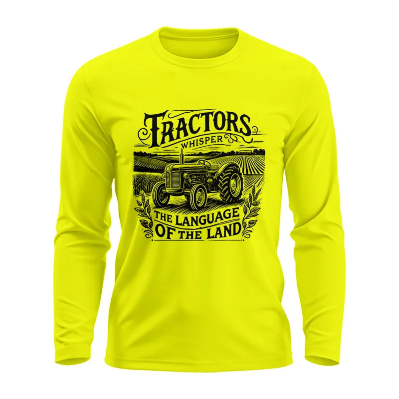 Image of Tractors Whisper The Language Of The Land 1 - Unisex Ultra Cotton Long Sleeve Tee