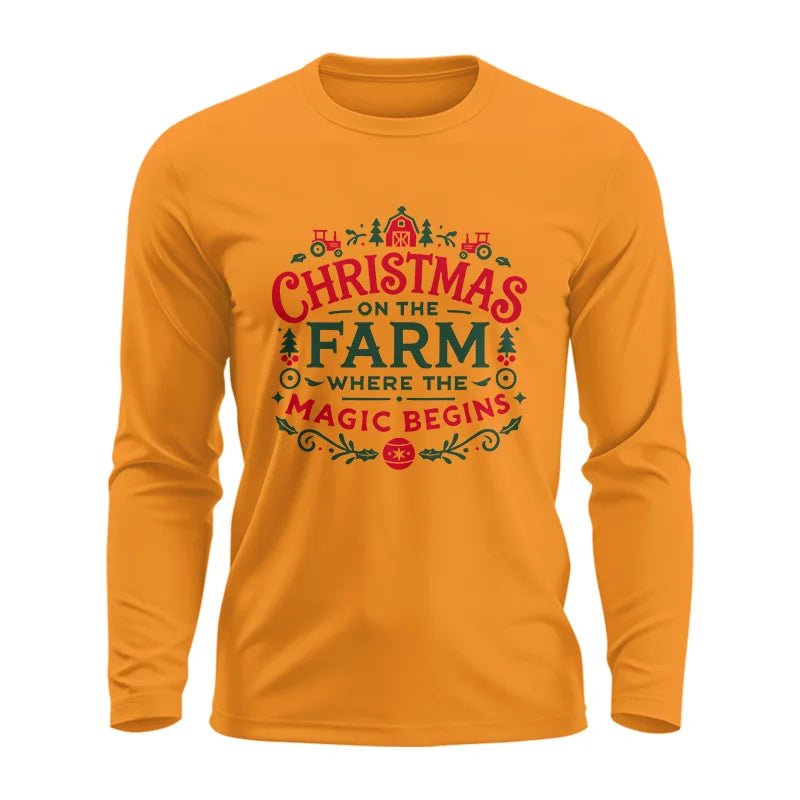 Christmas on the Farm Where the Magic Begins! 1 - Unisex Ultra Cotton Long Sleeve Tee