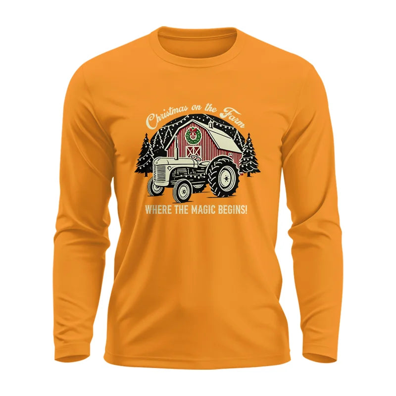 Christmas on the Farm Where the Magic Begins! 3 - Unisex Ultra Cotton Long Sleeve Tee