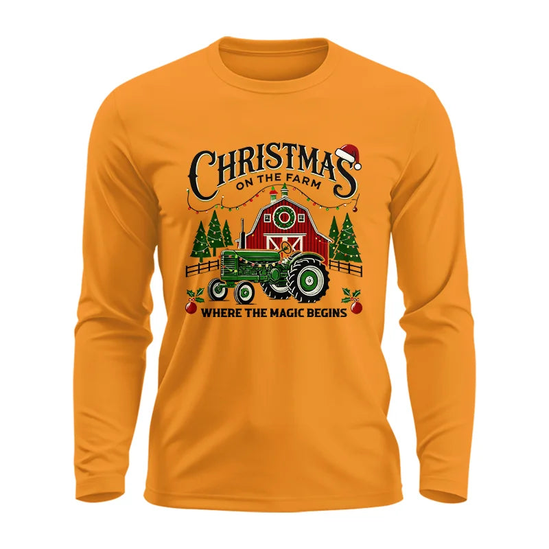 Christmas on the Farm Where the Magic Begins! 5 - Unisex Ultra Cotton Long Sleeve Tee