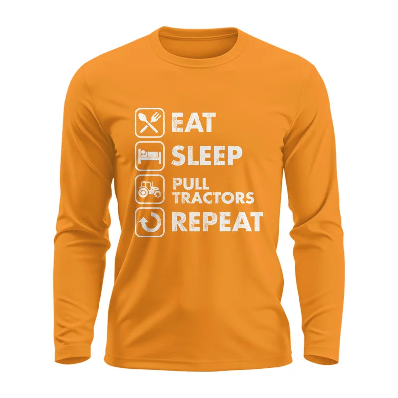 Image of Eat Sleep Pull Tractors Repeat - Unisex Ultra Cotton Long Sleeve Tee