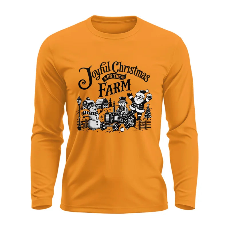 Image of Joyful Christmas On The Farm 1 - Unisex Ultra Cotton Long Sleeve Tee