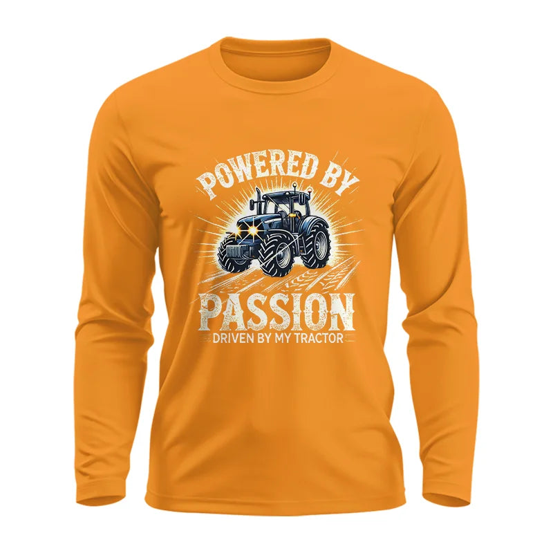 Image of Powered By Passion Driven By My Tractor - Unisex Ultra Cotton Long Sleeve Tee