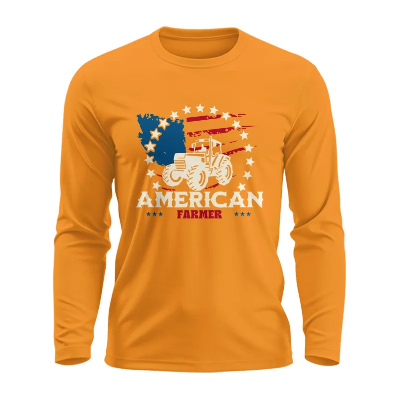 Proud To Be An American Farmer Citizen Veteran - Unisex Ultra Cotton Long Sleeve Tee