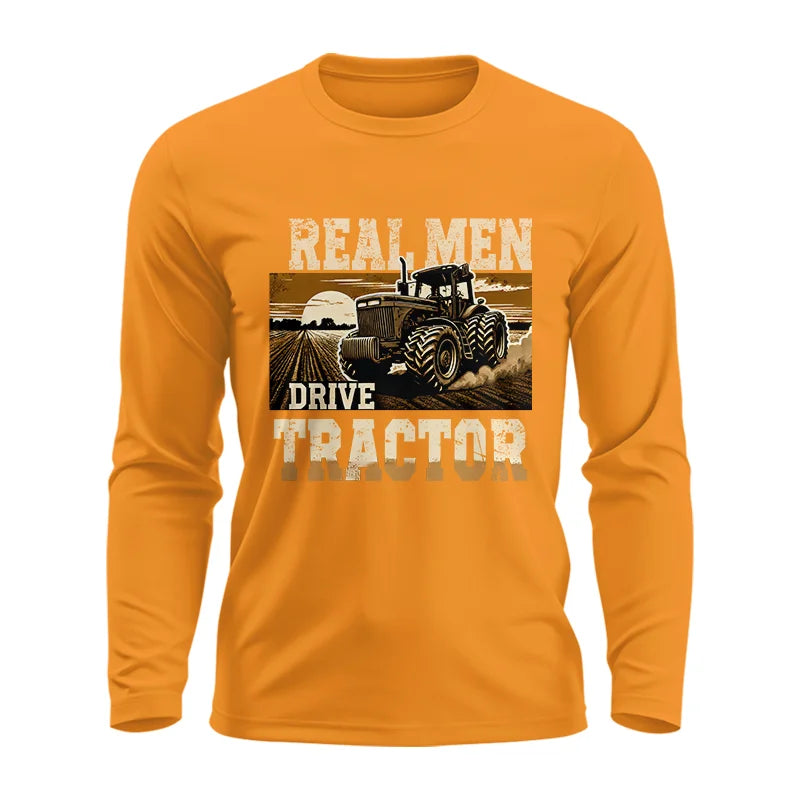 Image of Real Men Drive Tractor - Unisex Ultra Cotton Long Sleeve Tee