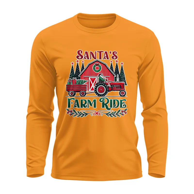 Image of Santa's Farm Ride 1 - Unisex Ultra Cotton Long Sleeve Tee