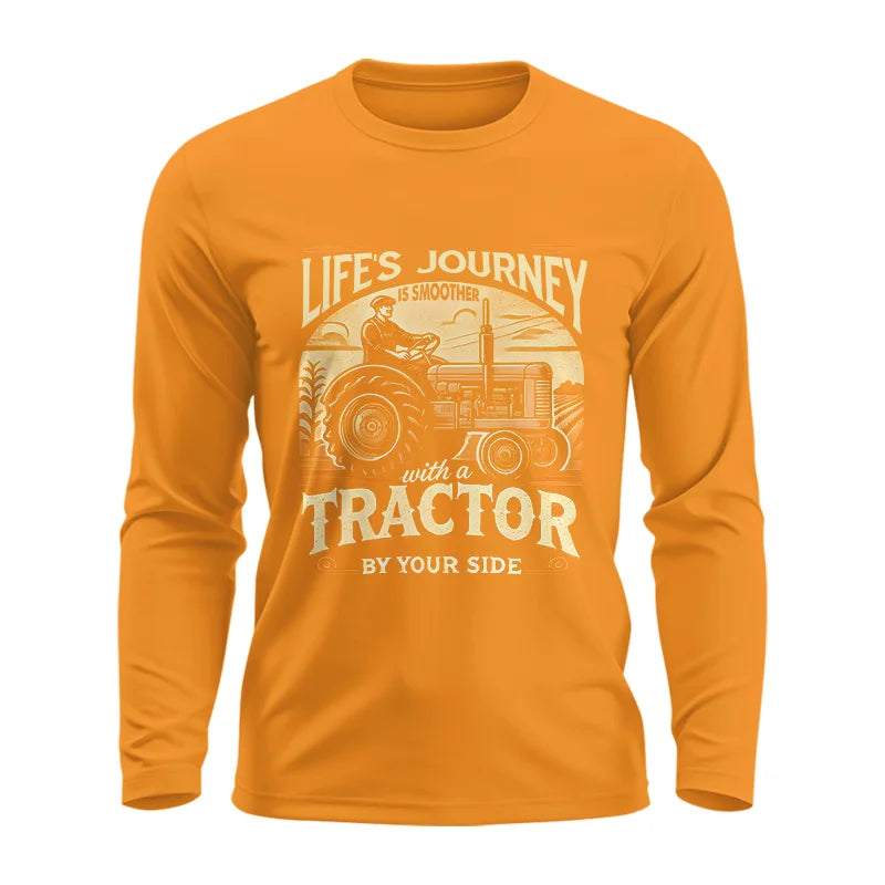 Image of Smoother With A Tractor By Your Side - Unisex Ultra Cotton Long Sleeve Tee