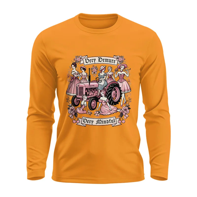 Very Demure Very Mindful Tractor - Unisex Ultra Cotton Long Sleeve Tee