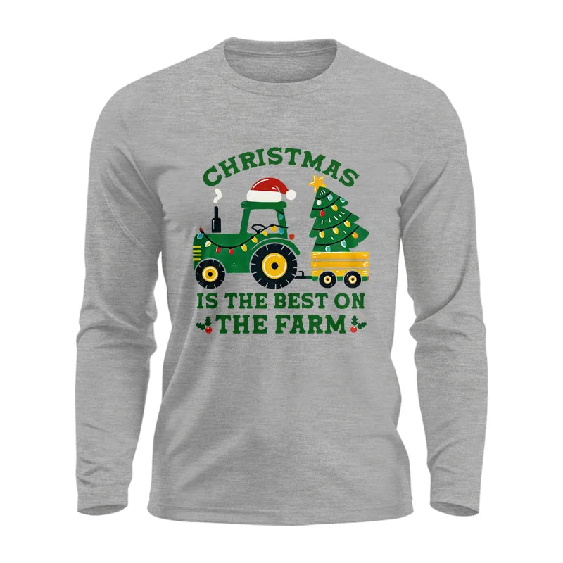 Christmas Is The Best On The Farm - Unisex Ultra Cotton Long Sleeve Tee