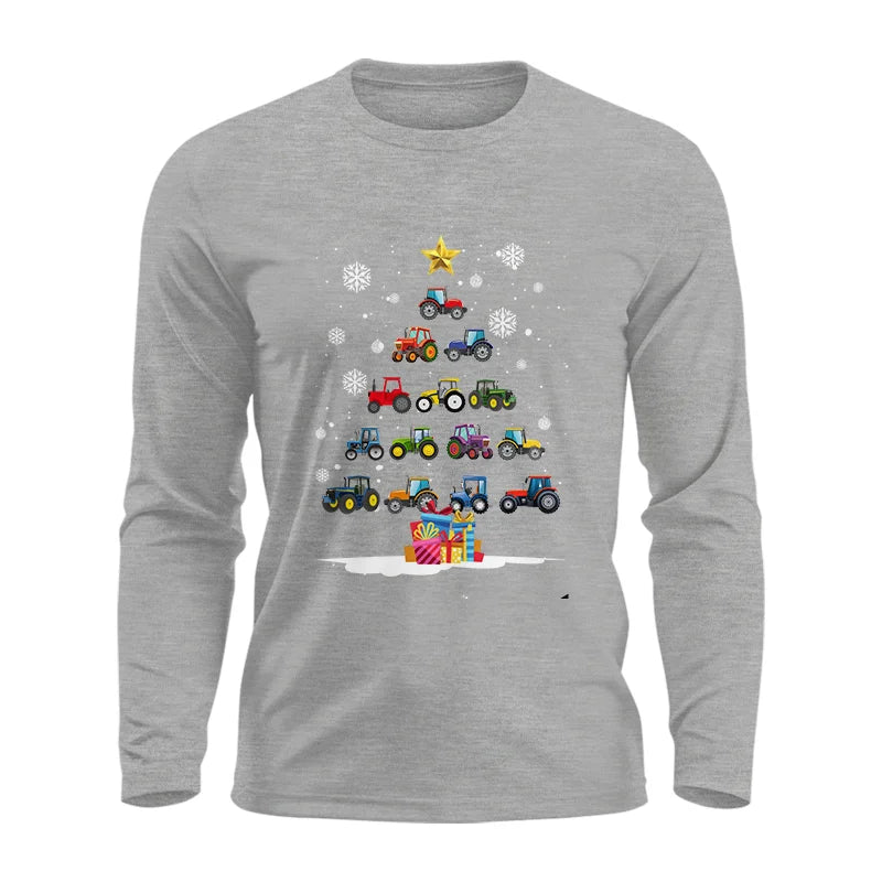 Image of Christmas Tractor Tree - Unisex Ultra Cotton Long Sleeve Tee