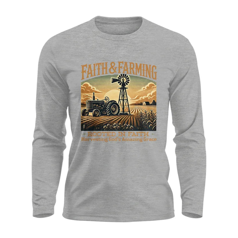 Image of Faith And Farming 3 - Unisex Ultra Cotton Long Sleeve Tee