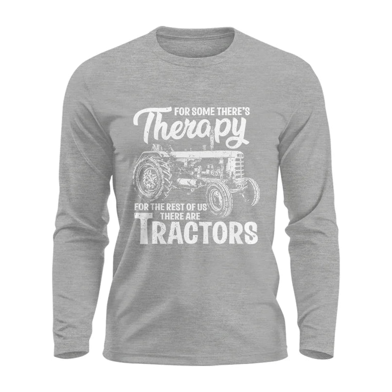 Funny Farmer Therapy Vintage Tractor Lover - Unisex Ultra Cotton Long Sleeve Tee