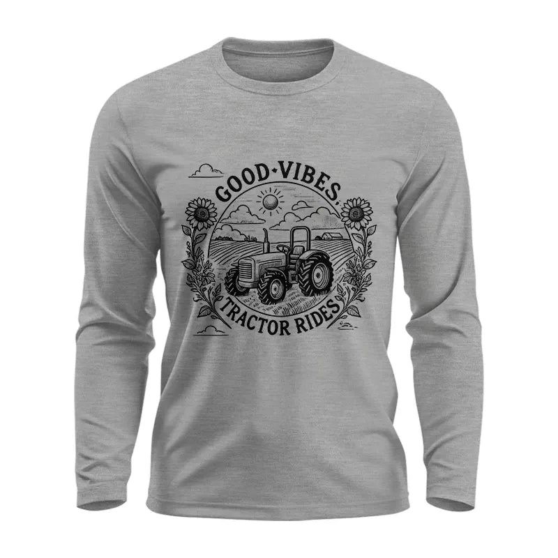 Image of Good Vibes Tractor Rides - Unisex Ultra Cotton Long Sleeve Tee