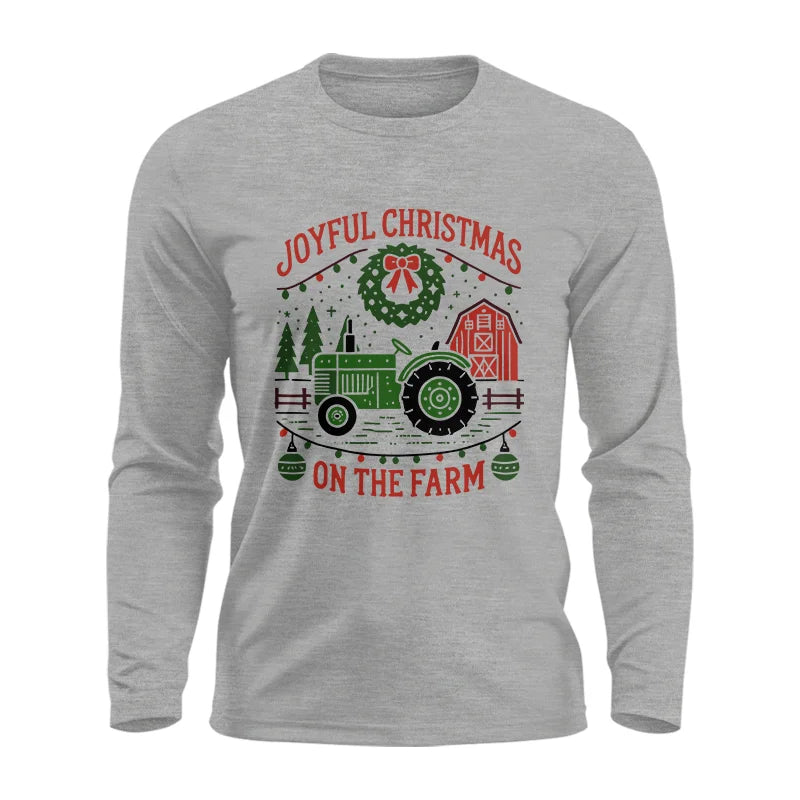 Image of Joyful Christmas On The Farm 3 - Unisex Ultra Cotton Long Sleeve Tee