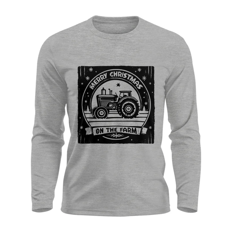 Merry Chritmas On The Farm 5 - Unisex Ultra Cotton Long Sleeve Tee