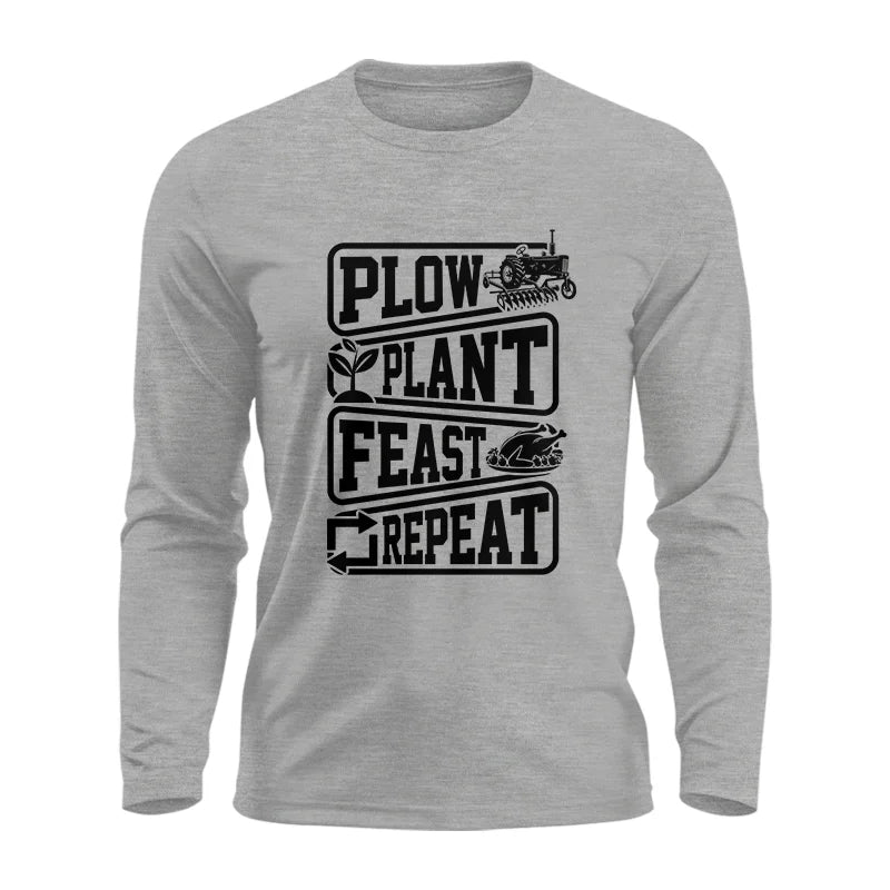 Image of Plow Plant Feast Repeat 1 - Unisex Ultra Cotton Long Sleeve Tee