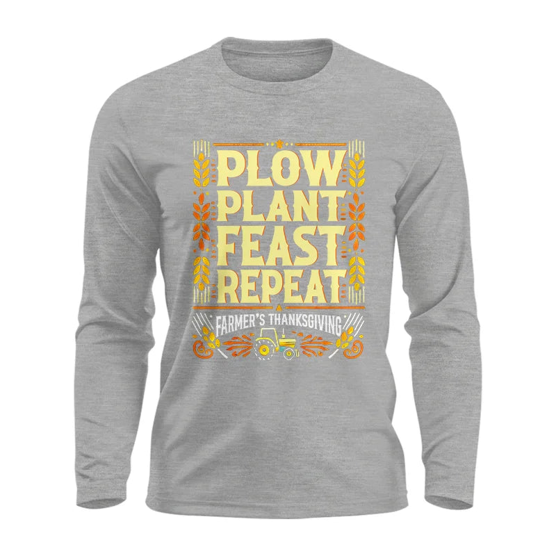 Image of Plow Plant Feast Repeat - Unisex Ultra Cotton Long Sleeve Tee