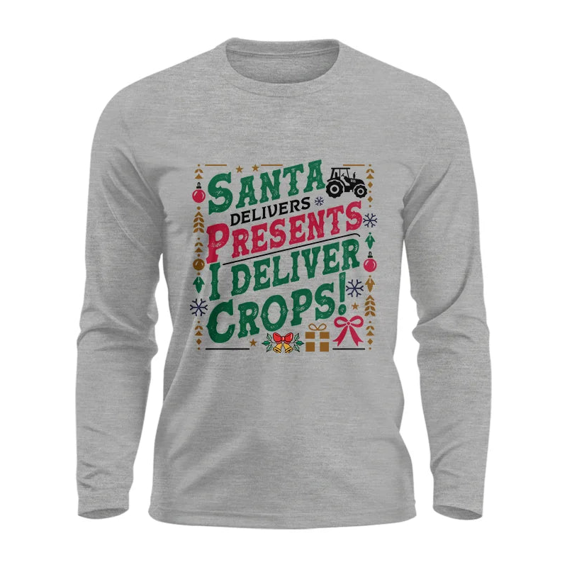 Image of Santa Deliver Present I Deliver Crops! - Unisex Ultra Cotton Long Sleeve Tee