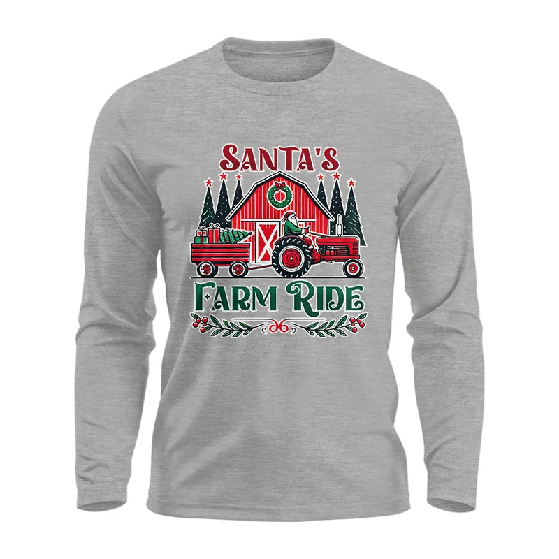 Image of Santa's Farm Ride 1 - Unisex Ultra Cotton Long Sleeve Tee