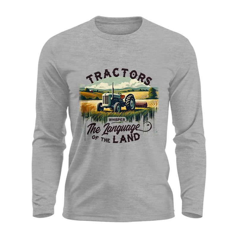 Image of Tractors Whisper The Language Of The Land 2 - Unisex Ultra Cotton Long Sleeve Tee