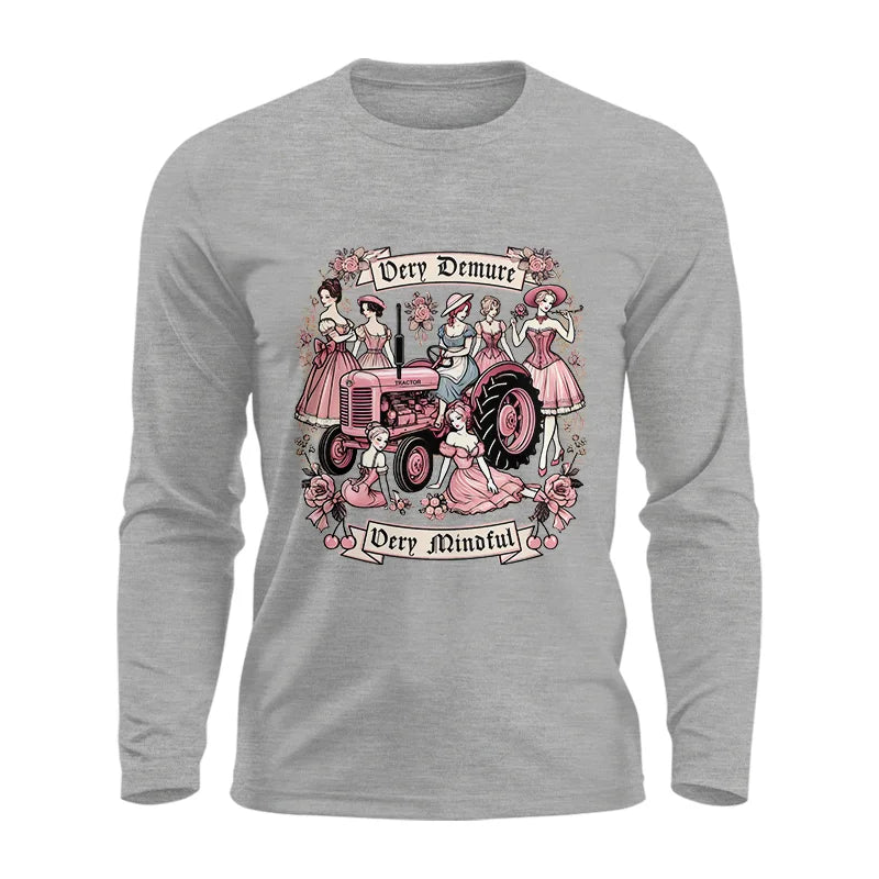 Image of Very Demure Very Mindful Tractor - Unisex Ultra Cotton Long Sleeve Tee