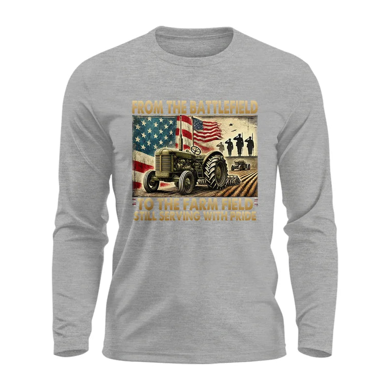 Veteran Farmer From The Battlefield To The Farm Field 1 - Unisex Ultra Cotton Long Sleeve Tee