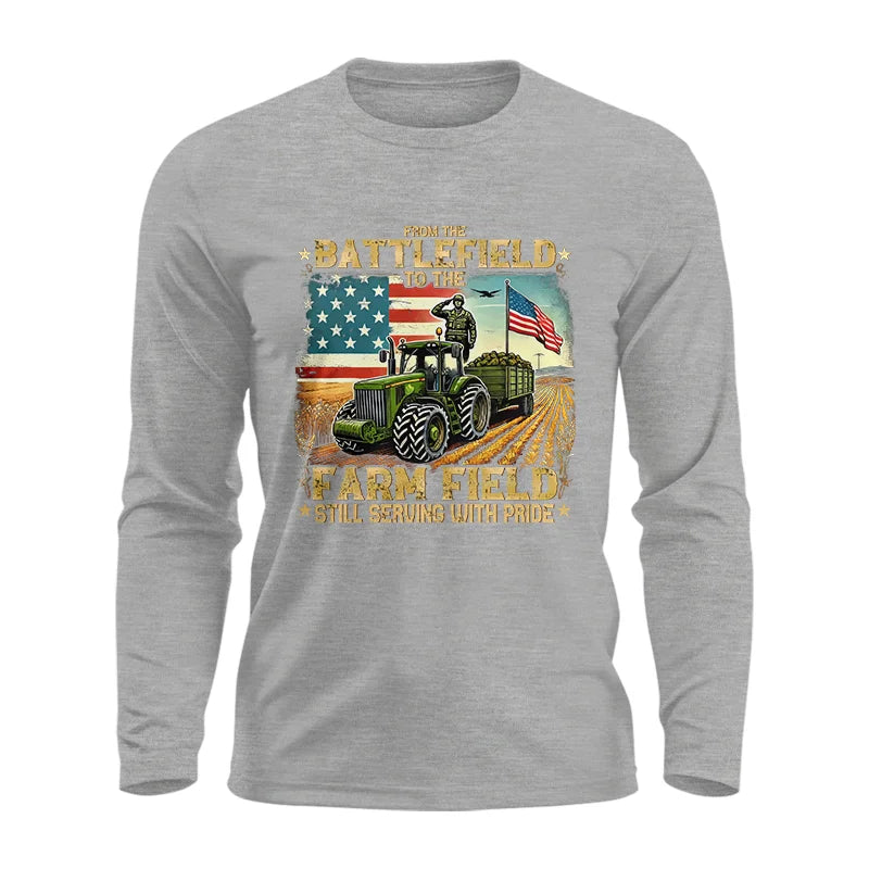 Veteran Farmer From The Battlefield To The Farm Field 2 - Unisex Ultra Cotton Long Sleeve Tee