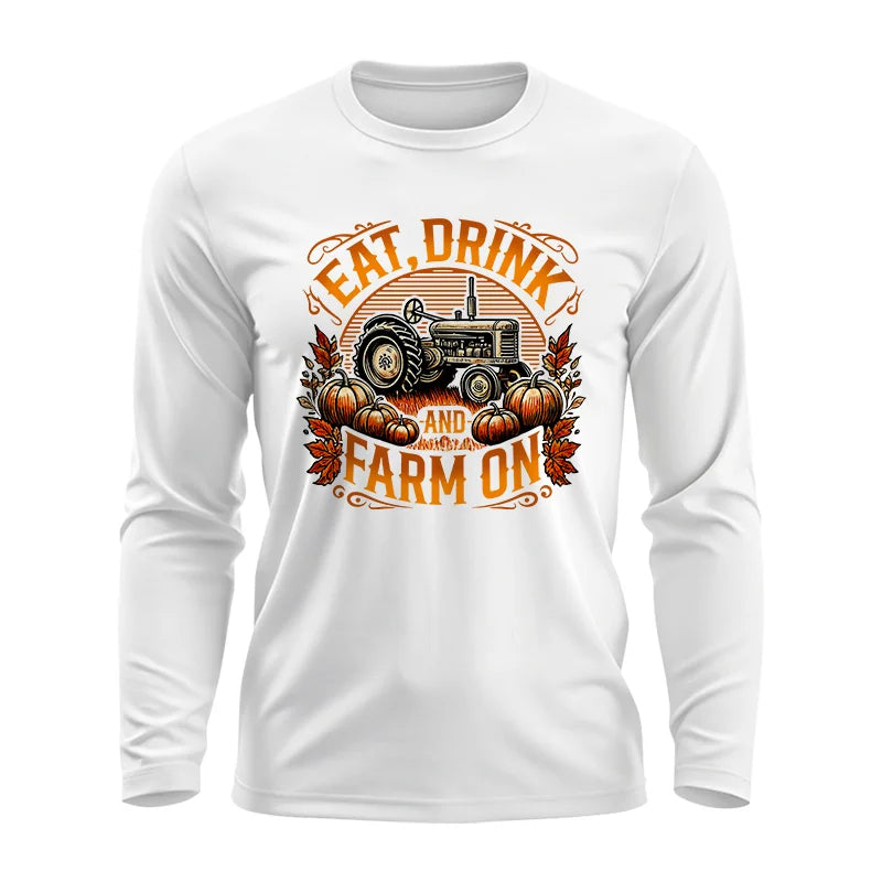 Image of Eat Drink and Farm On 2 - Unisex Ultra Cotton Long Sleeve Tee