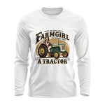 Get A Farmgirl To Marry You_A Tractor - Unisex Ultra Cotton Long Sleeve Tee