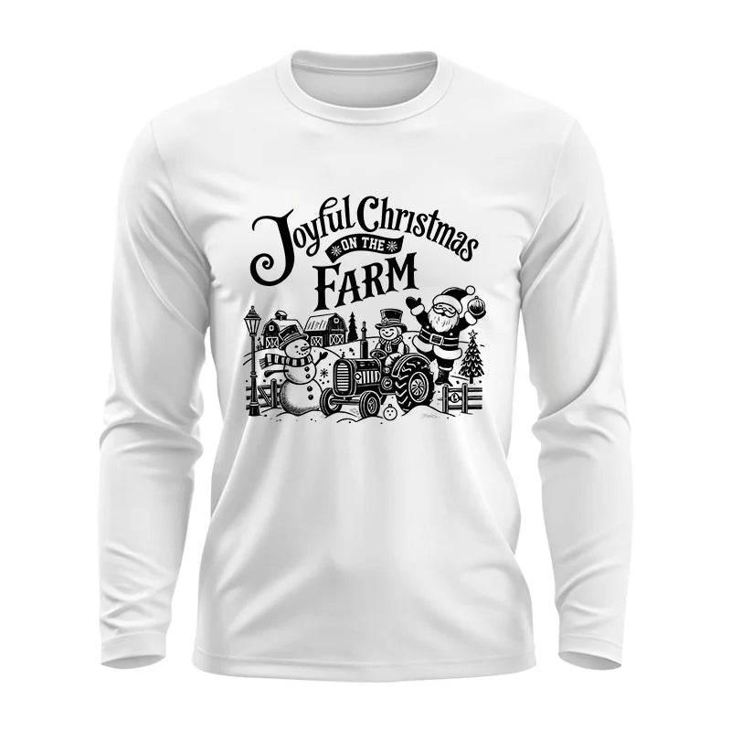 Image of Joyful Christmas On The Farm 1 - Unisex Ultra Cotton Long Sleeve Tee