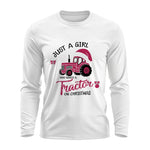 Just A Girl Who Want A Tractor On Christmas - Unisex Ultra Cotton Long Sleeve Tee