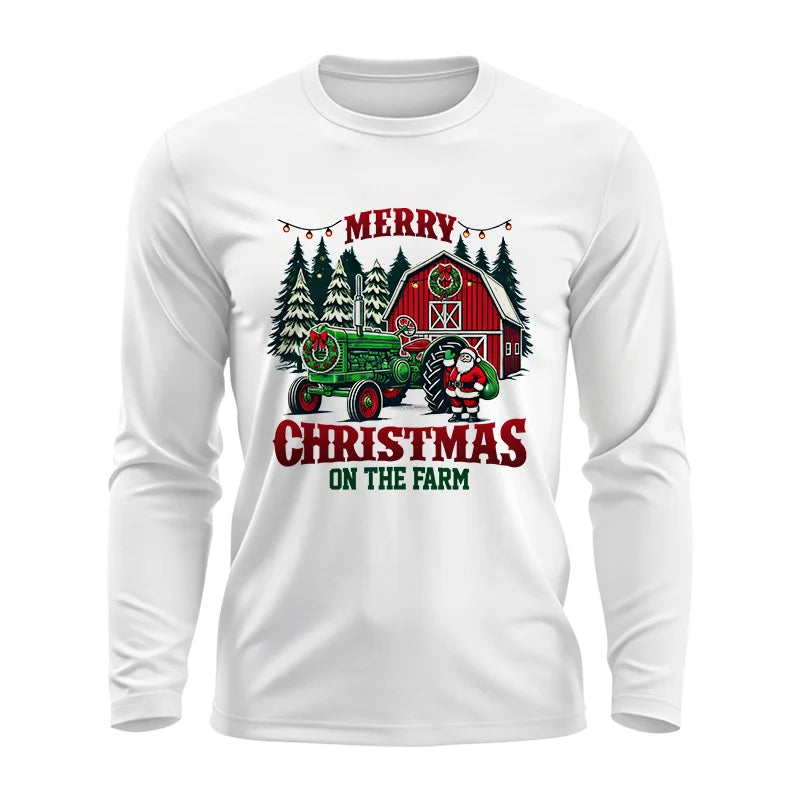 Image of Merry Christmas On The Farm 3 - Unisex Ultra Cotton Long Sleeve Tee