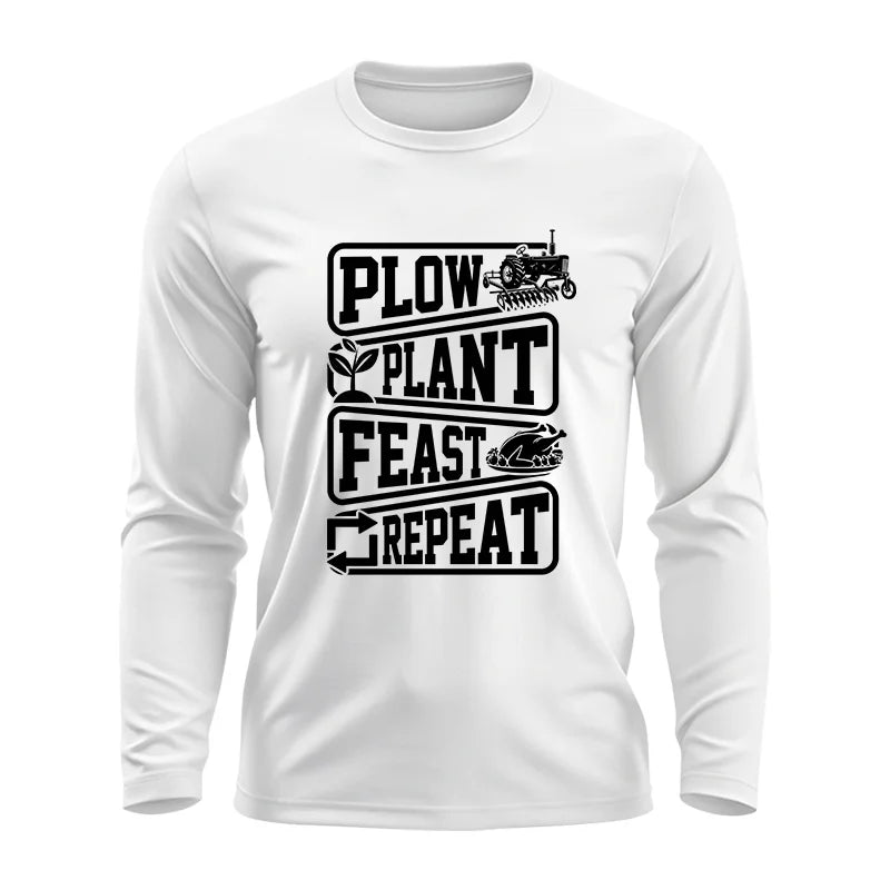 Image of Plow Plant Feast Repeat 1 - Unisex Ultra Cotton Long Sleeve Tee