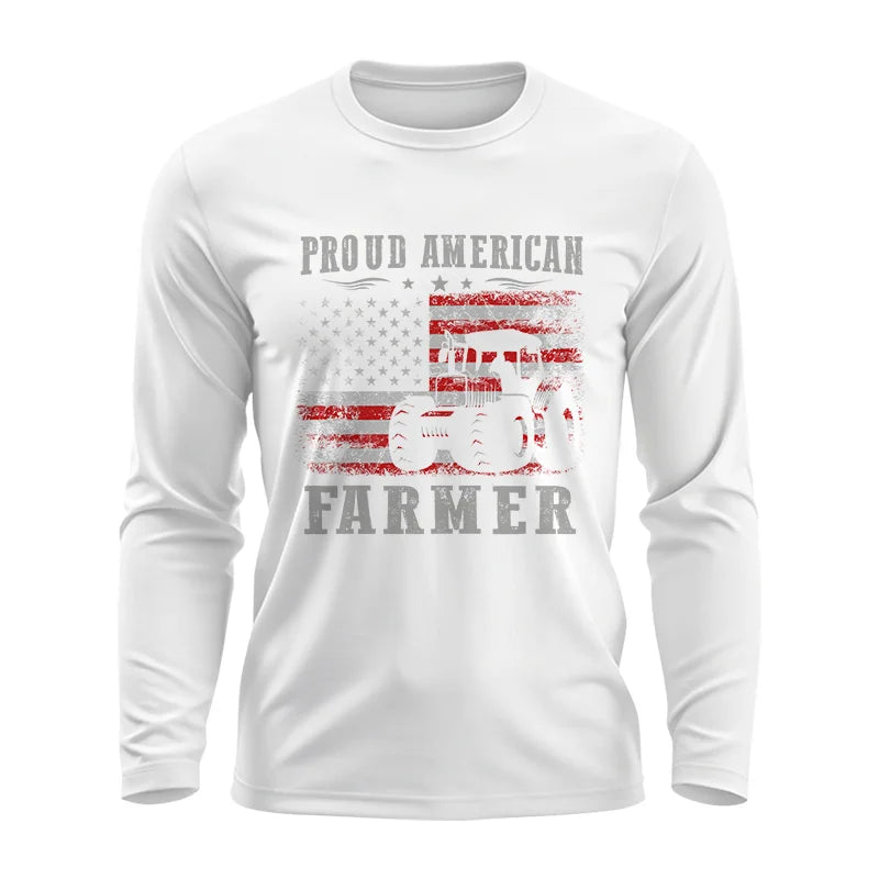 Image of Proud American Farmer - Unisex Ultra Cotton Long Sleeve Tee