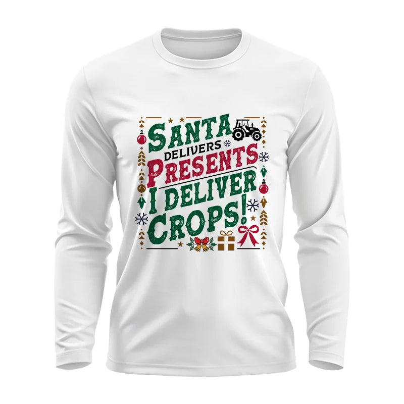 Image of Santa Deliver Present I Deliver Crops! - Unisex Ultra Cotton Long Sleeve Tee