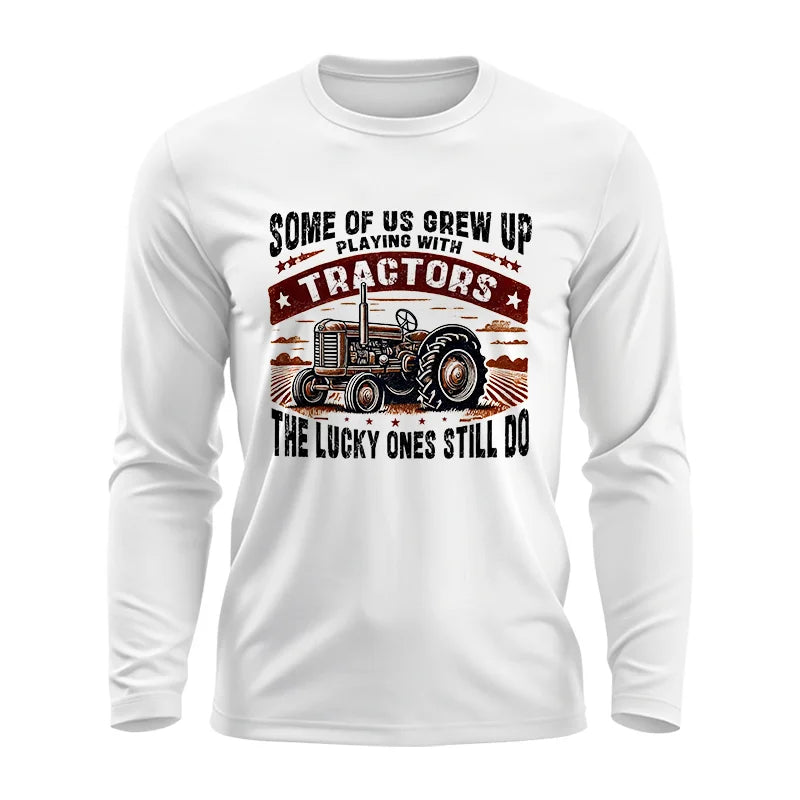 Image of Some Of Us Grew Up Playing With Tractors 2 - Unisex Ultra Cotton Long Sleeve Tee