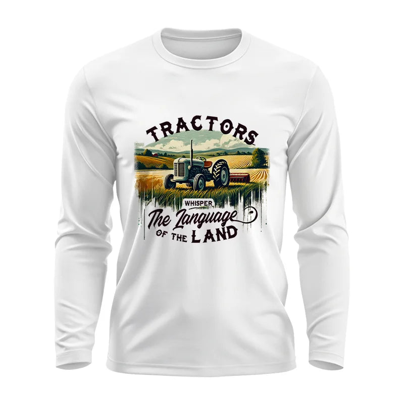 Image of Tractors Whisper The Language Of The Land 2 - Unisex Ultra Cotton Long Sleeve Tee