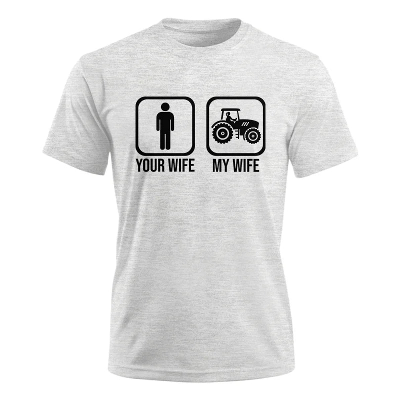 Image of My Wife Is Cooler Than Yours Funny Farm Tractor 2 - Unisex Ultra Cotton Tee