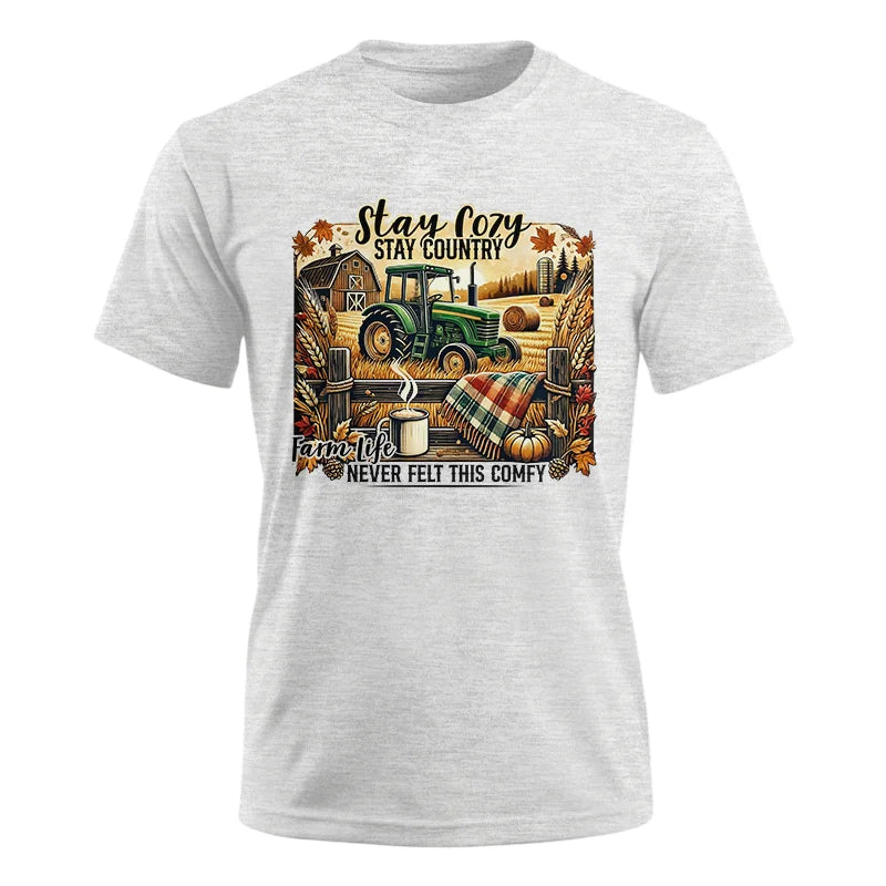 Image of Stay Cozy_Stay Country_Farm Life Never Felt This Comfy 2 - Unisex Ultra Cotton Tee