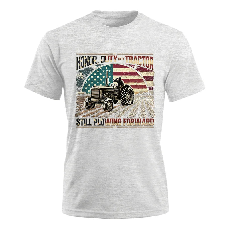 Image of Veteran Farmer Honor Duty And A Tractor 1 - Unisex Ultra Cotton Tee